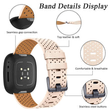 Load image into Gallery viewer, Leather Fitbit Band for Versa 3/4 and Sense 1/2 - 7 Color Options Axios Bands