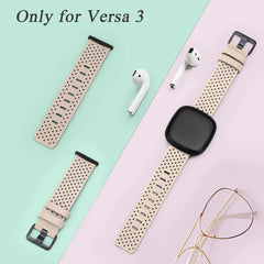 Leather Fitbit Band for Versa 3/4 and Sense 1/2 - 7 Color Options -