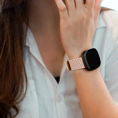 Leather Fitbit Band for Versa 3/4 and Sense 1/2 - 7 Color Options -