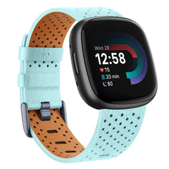 Leather Fitbit Band for Versa 3/4 and Sense 1/2 - 7 Color Options -