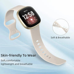Silicone Fitbit Band For Versa 3 / 4 - Sense 1 / 2 (10 color options) -