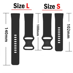 Silicone Fitbit Band For Versa 3 / 4 - Sense 1 / 2 (10 color options) -