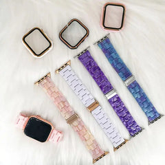 Aesthetic Resin Straps for Apple Watch Band - 9 Colors -