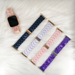Aesthetic Resin Straps for Apple Watch Band - 9 Colors -