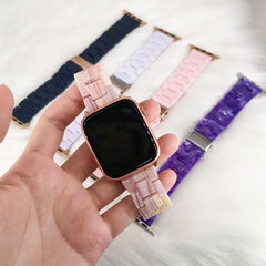 Aesthetic Resin Straps for Apple Watch Band - 9 Colors -