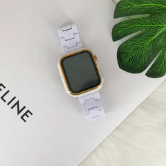 Aesthetic Resin Straps for Apple Watch Band - 9 Colors -
