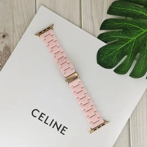 Aesthetic Resin Straps for Apple Watch Band - 9 Colors -