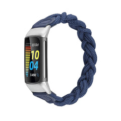 Braided Nylon Watch Strap for Fitbit Charge 5 & 6 - 6 Color Options -