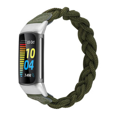 Braided Nylon Watch Strap for Fitbit Charge 5 & 6 - 6 Color Options -