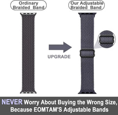 Braided Nylon Fabric Apple Watch Bands - 43 color options 38mm - 49mm -