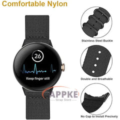 Breathable Nylon Strap for Google Pixel Watch 2/1 - 13 Colors -