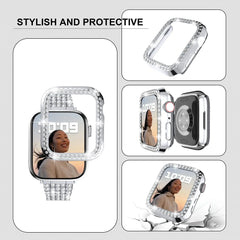 Case + Stainless Steel Metal Apple Watch Bands - 12 color options 38mm - 49mm -