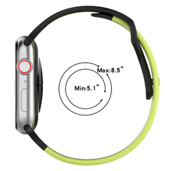 Double Color Silicone Apple Watch Bands - 9 Color Options 38mm - 49mm -