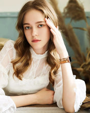 Load image into Gallery viewer, Elastic Beaded Leather Bracelet for Apple Watch Band - 5 Colors Axios Bands