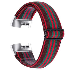 Elastic Nylon Fitbit Band For Charge 3 & 4 - twelve color options -