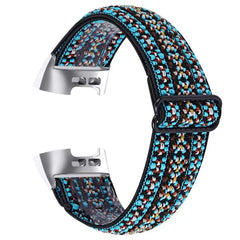 Elastic Nylon Fitbit Band For Charge 3 & 4 - twelve color options -