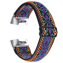 Elastic Nylon Fitbit Band For Charge 3 & 4 - twelve color options -