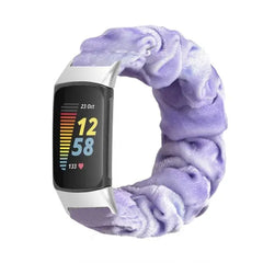 Elastic Scrunchie Fitbit Band For Charge 5 & 6 - 80 color options -