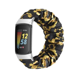 Elastic Scrunchie Fitbit Band For Charge 5 & 6 - 80 color options -