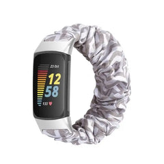 Elastic Scrunchie Fitbit Band For Charge 5 & 6 - 80 color options -
