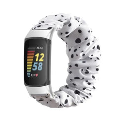 Elastic Scrunchie Fitbit Band For Charge 5 & 6 - 80 color options -