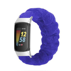 Elastic Scrunchie Fitbit Band For Charge 5 & 6 - 80 color options -
