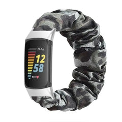 Elastic Scrunchie Fitbit Band For Charge 5 & 6 - 80 color options -