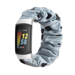 Elastic Scrunchie Fitbit Band For Charge 5 & 6 - 80 color options -