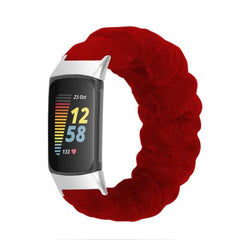 Elastic Scrunchie Fitbit Band For Charge 5 & 6 - 80 color options -