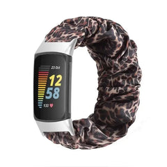 Elastic Scrunchie Fitbit Band For Charge 5 & 6 - 80 color options -