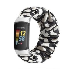 Elastic Scrunchie Fitbit Band For Charge 5 & 6 - 80 color options -
