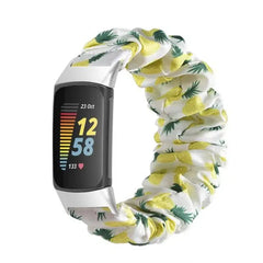Elastic Scrunchie Fitbit Band For Charge 5 & 6 - 80 color options -