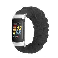 Elastic Scrunchie Fitbit Band For Charge 5 & 6 - 80 color options -