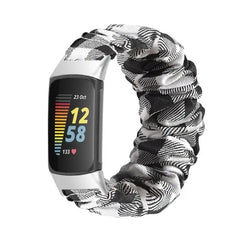 Elastic Scrunchie Fitbit Band For Charge 5 & 6 - 80 color options -