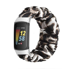 Elastic Scrunchie Fitbit Band For Charge 5 & 6 - 80 color options -