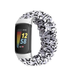 Elastic Scrunchie Fitbit Band For Charge 5 & 6 - 80 color options -