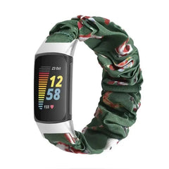 Elastic Scrunchie Fitbit Band For Charge 5 & 6 - 80 color options -
