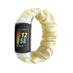 Elastic Scrunchie Fitbit Band For Charge 5 & 6 - 80 color options -