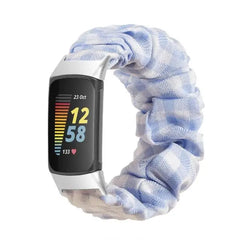 Elastic Scrunchie Fitbit Band For Charge 5 & 6 - 80 color options -