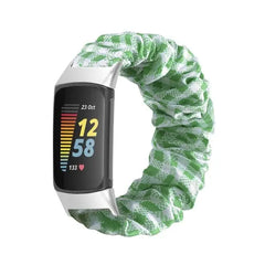 Elastic Scrunchie Fitbit Band For Charge 5 & 6 - 80 color options -