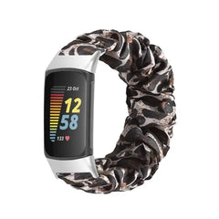 Elastic Scrunchie Fitbit Band For Charge 5 & 6 - 80 color options -