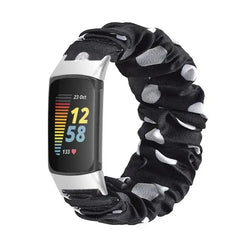 Elastic Scrunchie Fitbit Band For Charge 5 & 6 - 80 color options -
