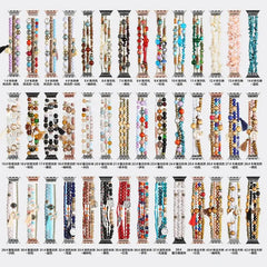 Fashion Beads Jewelry Bracelet Strap for Apple Watch Band - 36 Colors -