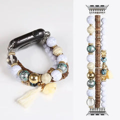 Fashion Beads Jewelry Bracelet Strap for Apple Watch Band - 36 Colors -