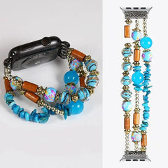 Fashion Beads Jewelry Bracelet Strap for Apple Watch Band - 36 Colors -
