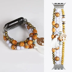 Fashion Beads Jewelry Bracelet Strap for Apple Watch Band - 36 Colors -