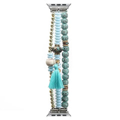 Fashion Beads Jewelry Bracelet Strap for Apple Watch Band - 36 Colors -