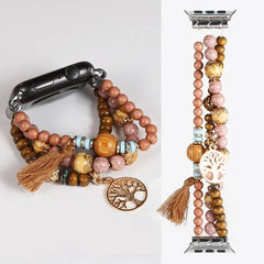Fashion Beads Jewelry Bracelet Strap for Apple Watch Band - 36 Colors -