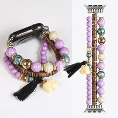 Fashion Beads Jewelry Bracelet Strap for Apple Watch Band - 36 Colors -