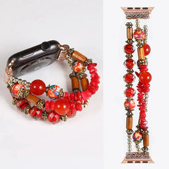 Fashion Beads Jewelry Bracelet Strap for Apple Watch Band - 36 Colors -